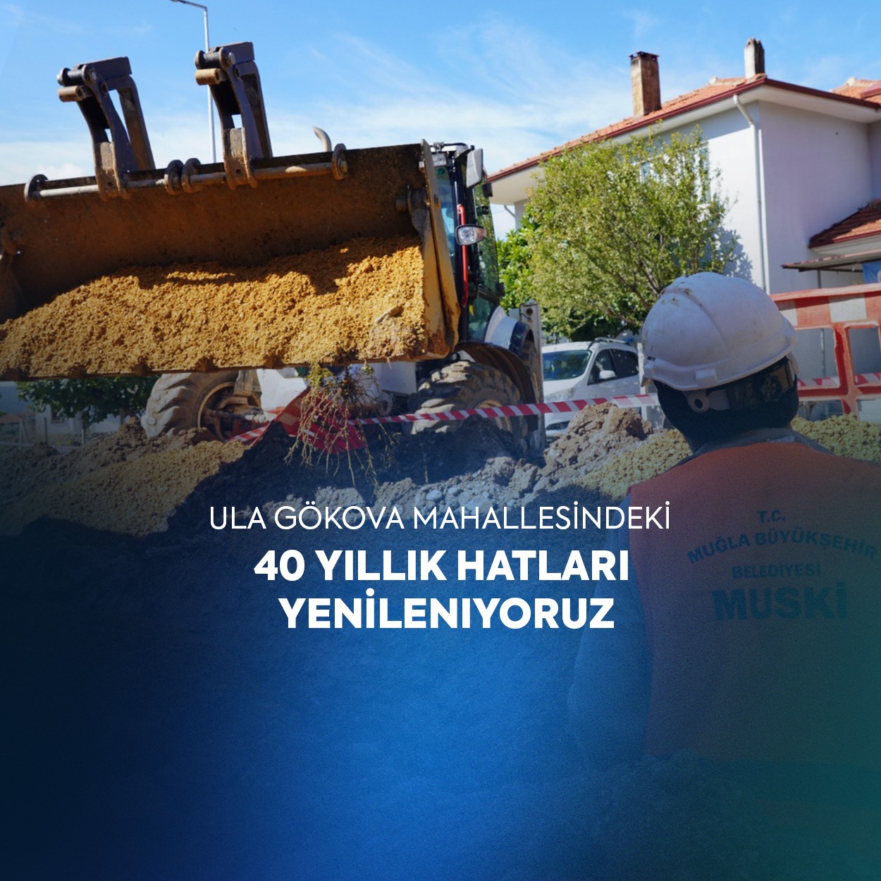 Ula Gökova Mahallesindeki 40 Yıllık Hatlar Yenileniyor